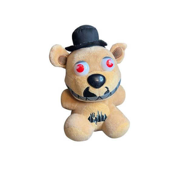 NIGHTMARE FAZBEAR Five Nights At Freddys 8” Plush FNAF 2016 - Picture 1 of 7
